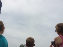 Can you guess what they're drawing in the sky?